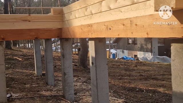 Балки пола на срубе. Часть 2. смотреть онлайн