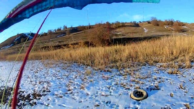 Учебные слеты с горки на параплане