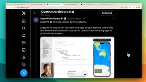 Десктопная версия ChatGPT теперь может получать доступ к VS Code, Xcode, Terminal и iTerm2