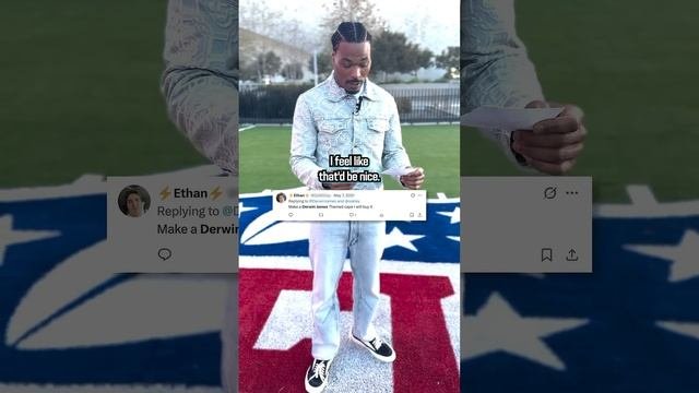 Derwin James reads nice tweets