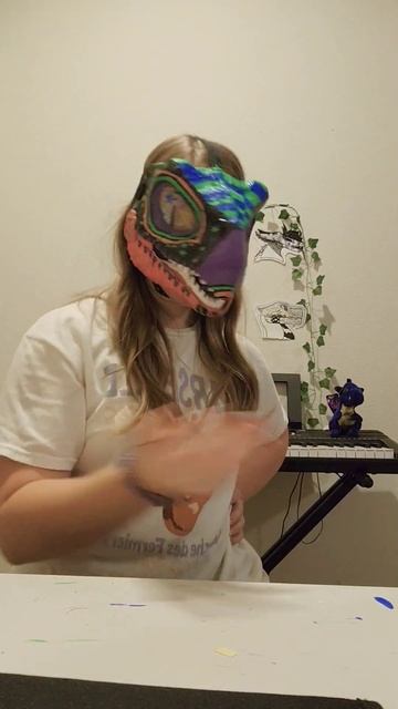 No one can see 😀 #trendingshorts #dinomasks #antizoo #art #cat смотреть онлайн