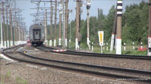 Электровоз ЧС2Т-1000 с поездом №14  Санкт-Петербург — Новокузнецк / Электровоз ВЛ10У-949 с грузовым