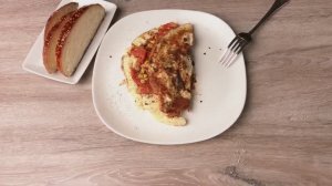ОМЛЕТ С ПОМИДОРАМИ. Очень легкий и вкусный завтрак!