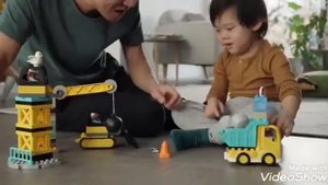 LEGO 10931 DUPLO Bagger und Laster Baufahrzeug Spielzeugset für Kleinkinder ab 2 Jahren