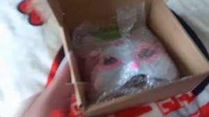 раскрываю посылку с вб: маска для квадробики розовая чучуть приукрасила)☆