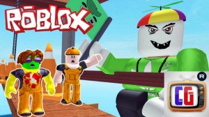 ROBLOX Побег со СТРОЙКИ от ЗЛОГО БОССА Мульт Игра для детей  Escape The Construction Yard Obby