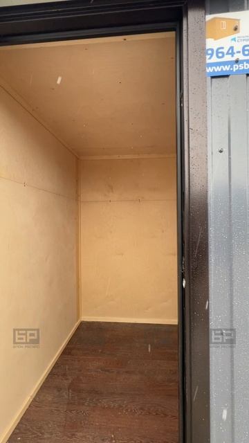 Бытовка БК-1 в сером профлисте, 3х2 м смотреть онлайн