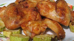 Куриные крылья на сковороде гриль газ