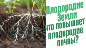 Что повышает плодородие почвы?