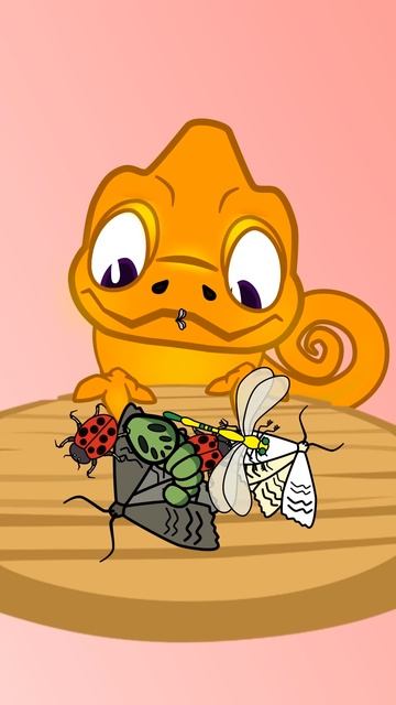 Chameleon mukbang🦎 #animation #2024shorts смотреть онлайн