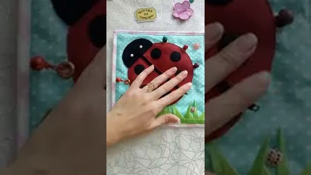 Развивающая мягкая книжка для детей от 1 года из ткани и фетра - обзор странички