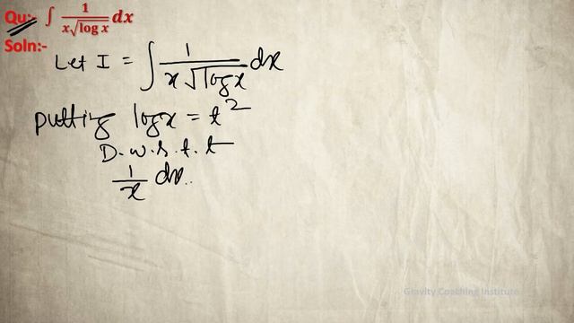 Q15 | ∫1/(x√(logx)) dx | Integral of 1/(x√(logx)) dx | Integration of 1/(x√(logx)) dx | Class 12