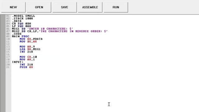 Microprocessor & Microcontroller | Chapter#08 | Example#8.4 | Assembly Language | Emu8086
