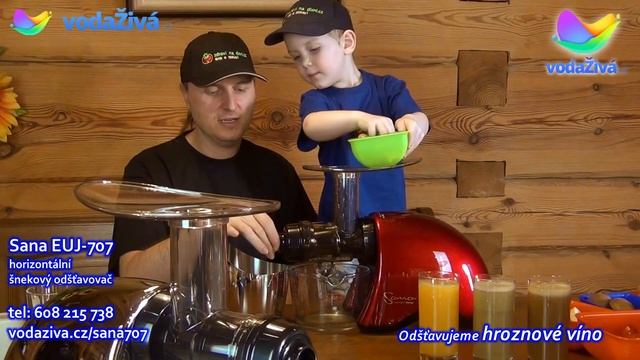 Sana EUJ 707 - horizontální šnekový odšťavňovač ~ Voda živá ~ recenze - česky HD смотреть онлайн