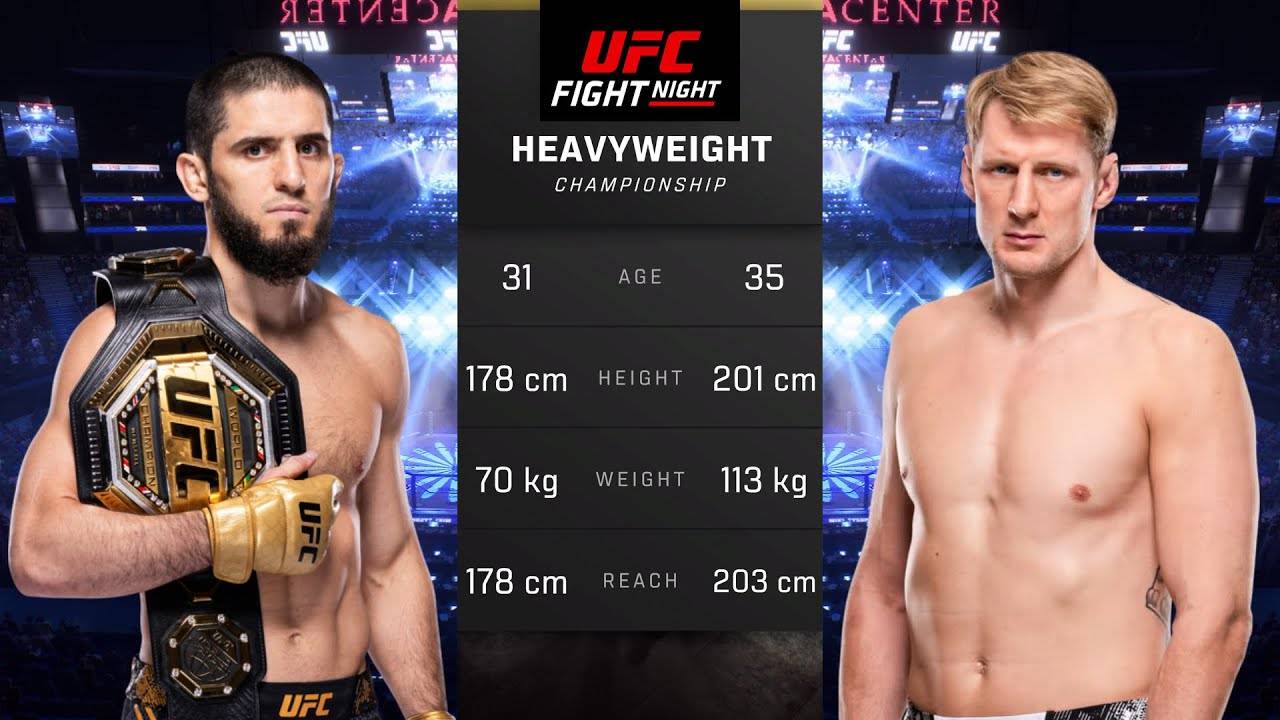 Ислам Махачев против Александра Волкова Полный бой - UFC 5
