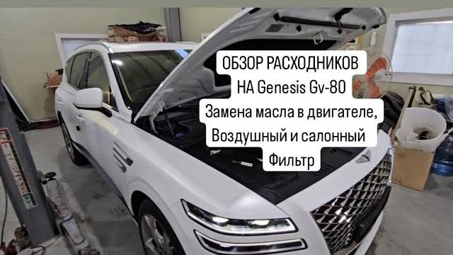 Обзор оригинальных расходников на Genesis GV-80 смотреть онлайн