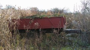 Вивіз сміття трактором Т 25 з саморобним причепом Вывоз мусора трактором Т 25 с самодельным прицепо