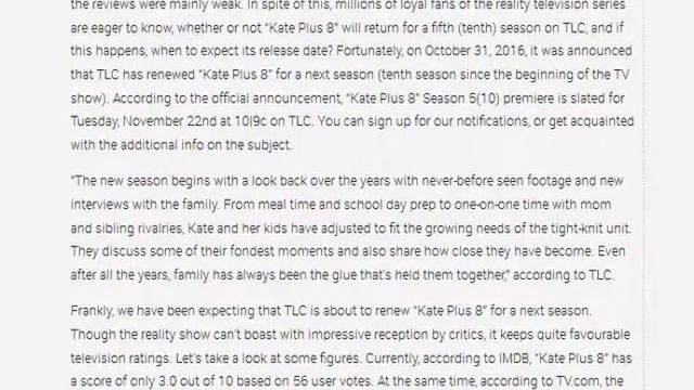 tv serieskate plus 8 season 5 on tlc release dat смотреть онлайн