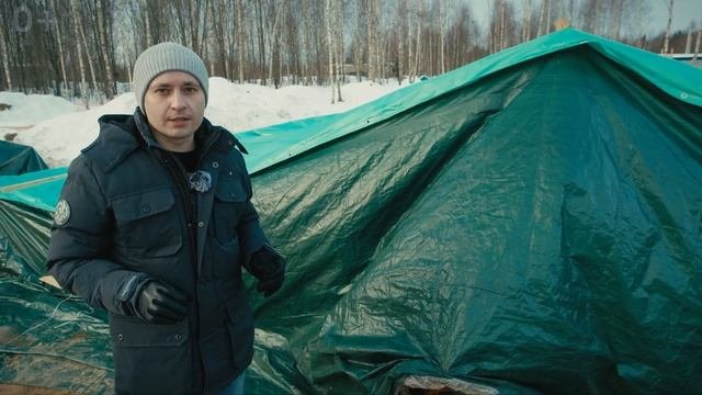 Зимний фундамент под дом IZBURG на выставке Open Village