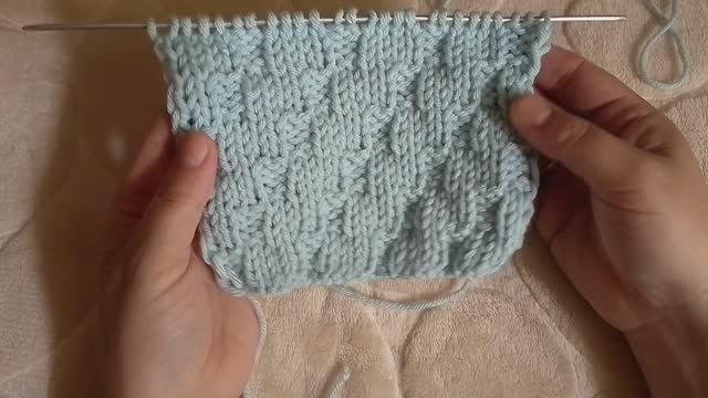 Узор спицами. Ломаная резинка смотреть онлайн