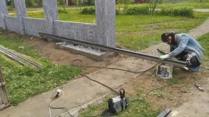 Откатные ворота. простой способ