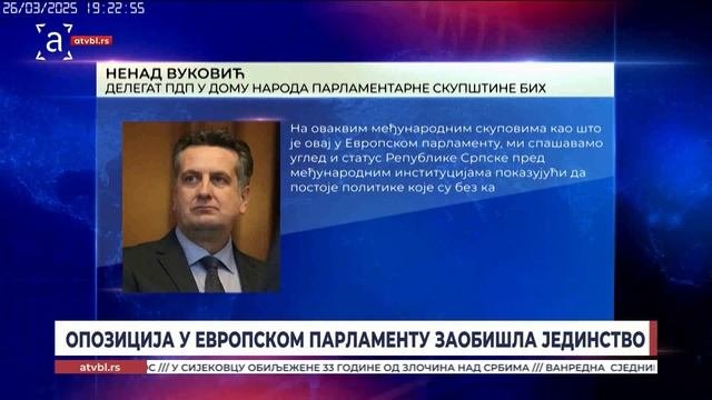 Опозиција у Европском парламенту заобишла јединство