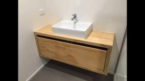 Тумбы из фанеры в ванную под раковину