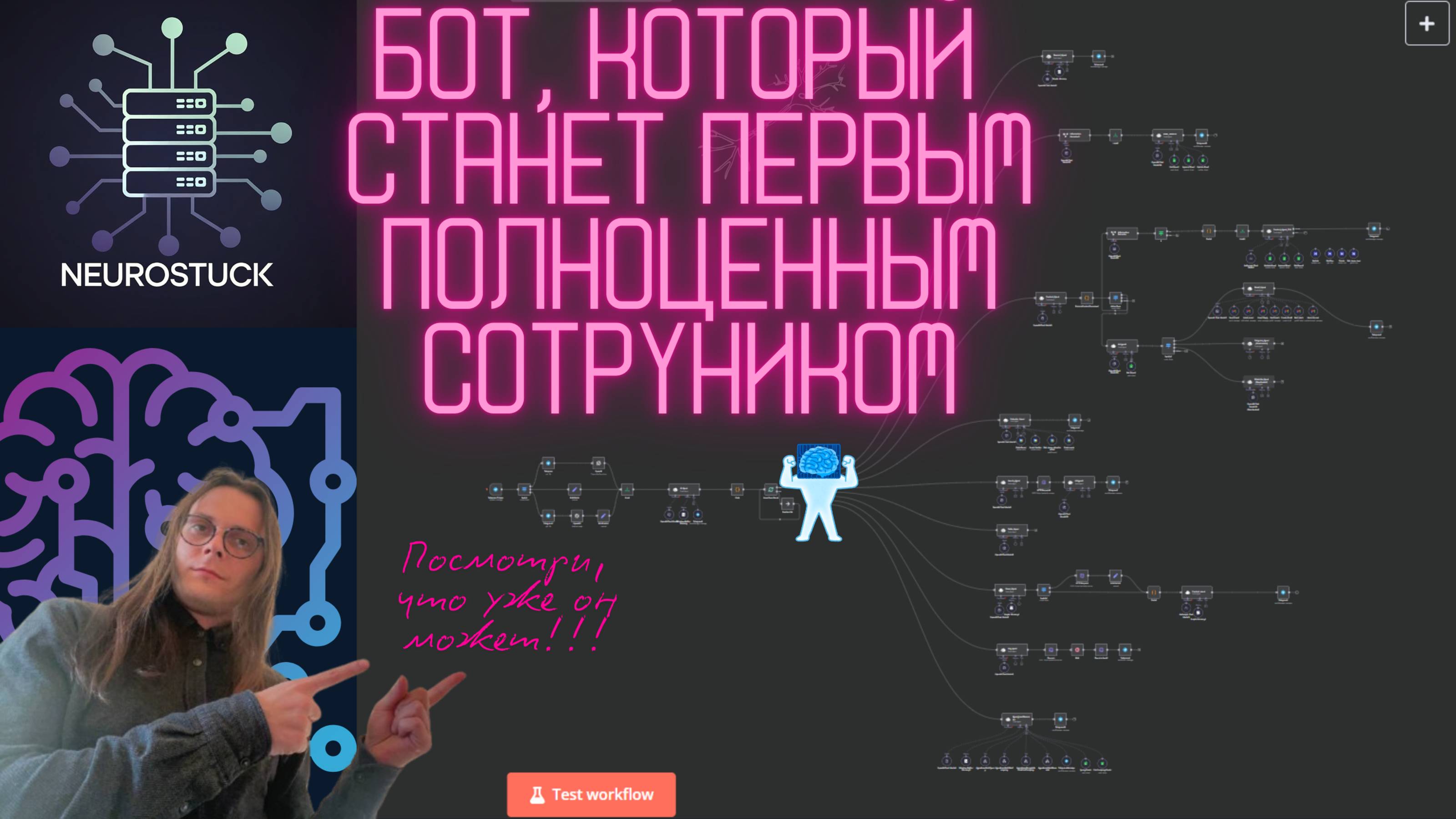СОЗДАЕМ КОМПАНИЮ ИЗ ИИ АГЕНТОВ! Первый этап - тестирование основного бота(Не туториал)
