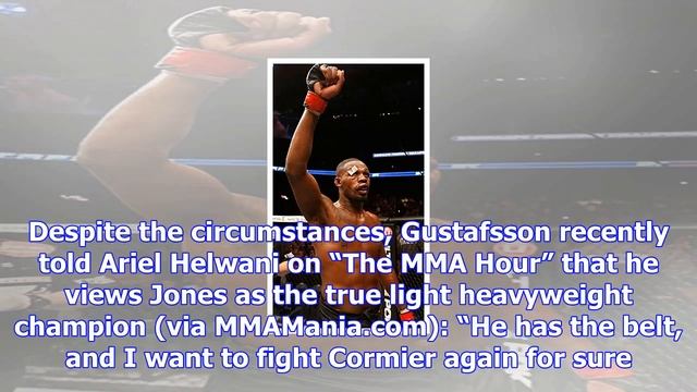 Gustafsson: the real ufc light heavyweight champion is jon jones смотреть онлайн