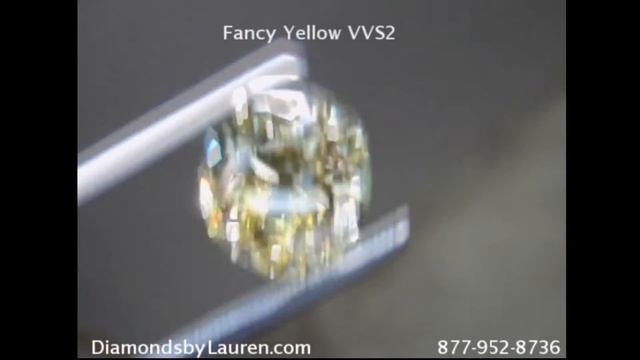 Rare Old MIne Brilliant Diamond in Fancy Yellow r7110 смотреть онлайн