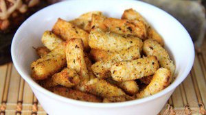 Чесночные сухарики