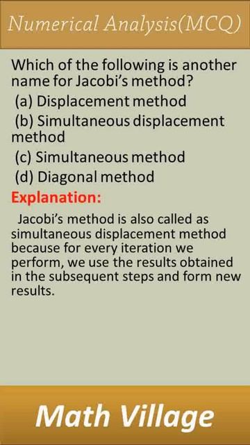 mcq on numerical analysis #youtube