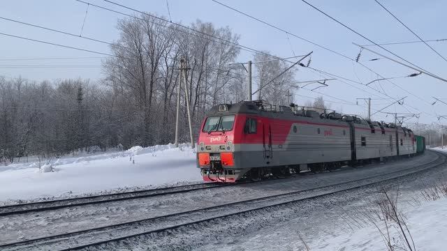 Поезда России на участке "Козулька - Чернореченская" в Красноярском крае | Железная дорога в Сибири смотреть онлайн