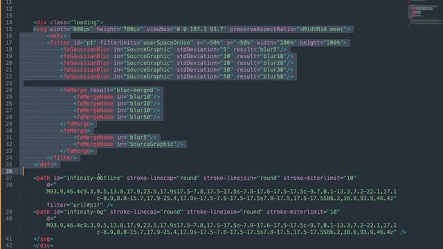 Neon Infinity Loader using HTML and CSS with code смотреть онлайн