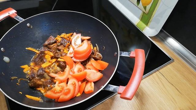 "Жареные макароны с  сочной говядиной" Вкуснейший рецепт...