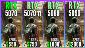 RTX 5070 vs RTX 5070 TI vs RTX 5080 vs RTX 5090 - Test in 25 Games