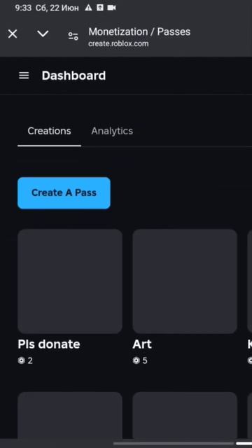 Как создать гейм пасс в роблокс #tiktok #music #roblox #роблокс #роблоксигры #геймпасс #геймерыпойму