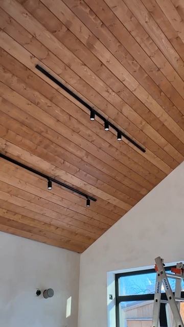 ПОТОЛОК ИЗ ВАГОНКИ В ЗАГОРОДНОМ ДОМЕ