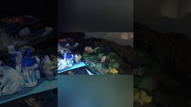 Зимняя рыбалка в марте, три дня в палатке.