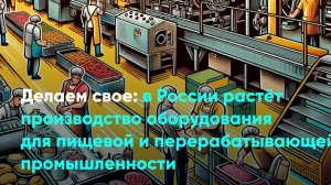 В России растёт производство оборудования для пищевой и перерабатывающей промышленности