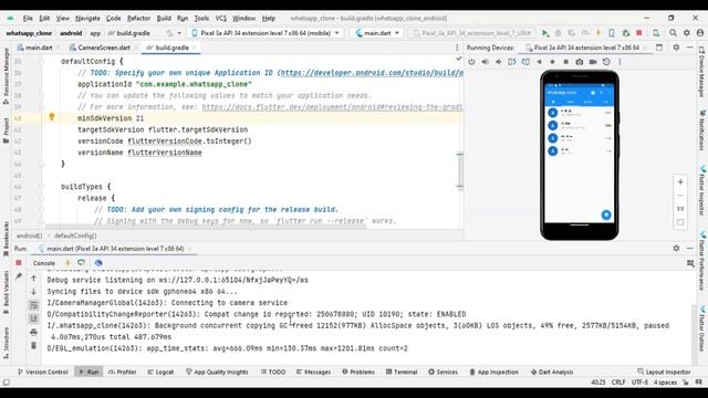 11) Open Camera on button click in Flutter android studio for beginner step by step.