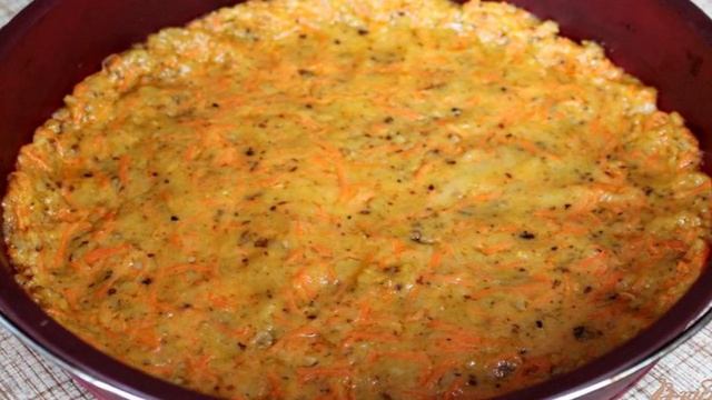 Морковный пирог с грушевым повидлом