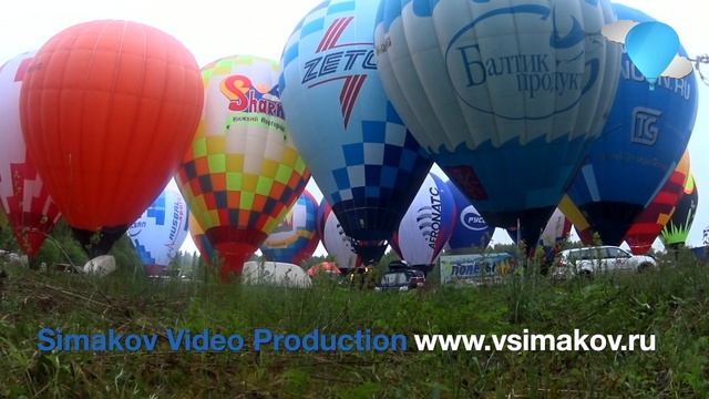 Интервальная съемка. Массовый старт аэростатов. Тележурнал “Легче воздуха”