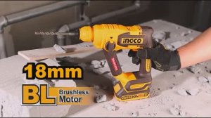 Аккумуляторный бесщеточный перфоратор INGCO CRHLI20188 INDUSTRIAL 20 В 1,8 Дж