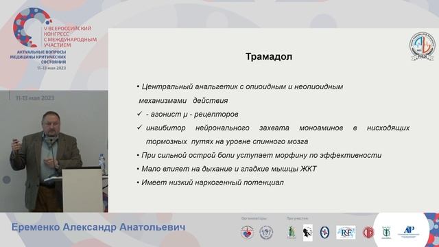 Опиоиды в ПО обезболивании Еременко АА  СПб 2023