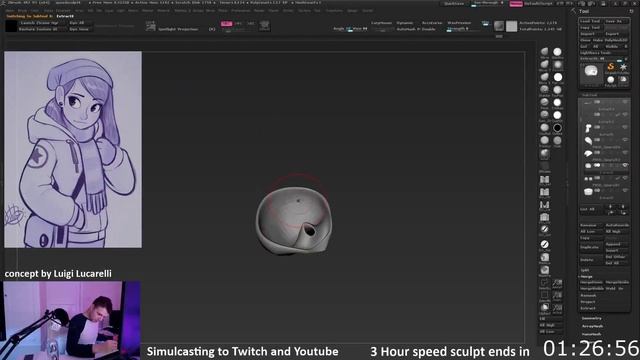 Zbrush Speed Sculpt - Episode 5 смотреть онлайн