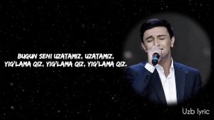 Ulug'bek Shodmonov - Bugun seni uzatamiz || Yig'lama qiz || Karaoke (lyric) #muhriddinholiqov