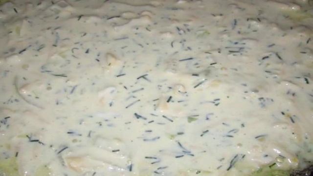 Сырная лепешка с укропом