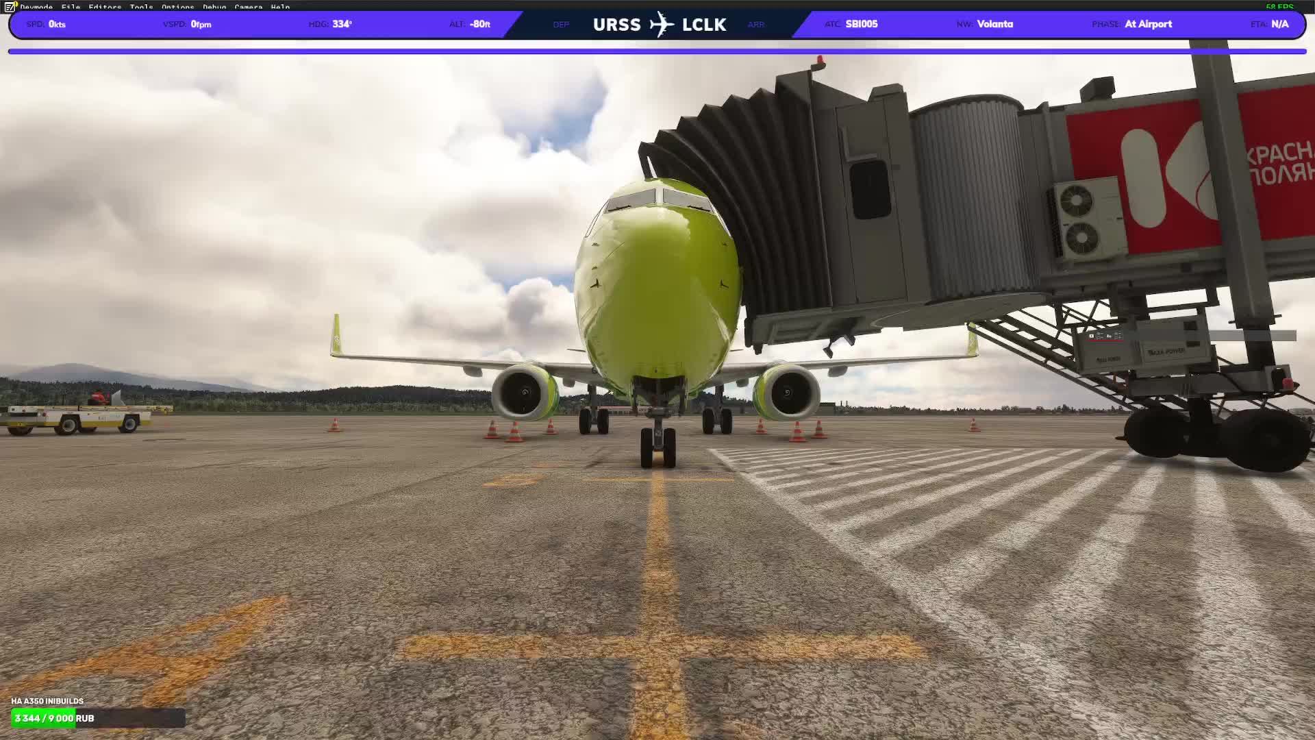 MSFS 2020, GSX, PMDG 737-800, SBI005, Vatsim, Sochi(URSS) - Larnaca(LCLK)