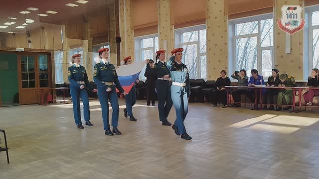 ГБОУ Школа 1411 Кадет ТВ Новости выпуск № 08 (241) март - 2025 (Конкурс Лучшая знаменная группа II-э